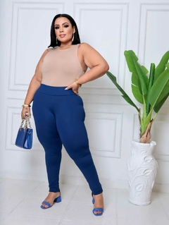 Calça Legging Feminina Plus Size Poliamida Grossa Academia - comprar online