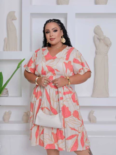 ATACADO - Vestido Levinho Plus Size com Estampa na internet
