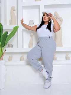 Apenas Atacado - Calças Moletom Feminina Básica Tradicional Lisa Adulto - comprar online