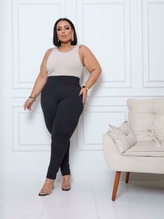 Calça Legging Feminina Plus Size Poliamida Grossa Academia