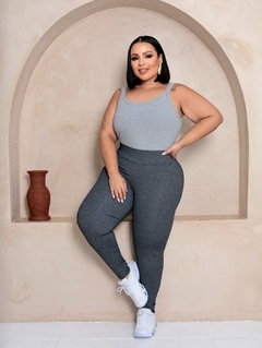 Calça Legging Feminina Plus Size Poliamida Grossa Academia - comprar online