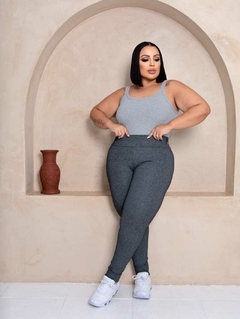 Calça Legging Feminina Plus Size Poliamida Grossa Academia - Rocha Forte Modas