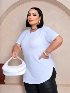 Blusa Feminina Plus Size Tapa Bumbum Blusão Alongada - Rocha Forte Modas