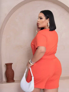 Imagem do Apenas Atacado - Conjunto Short C/ Blusa Plus Size Casual Com Bolso Soltinho