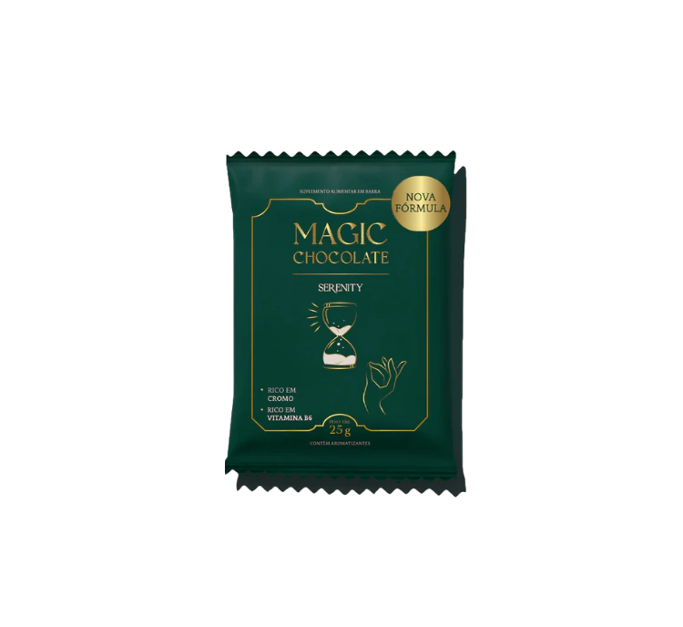CHOCOLATE SERENITY: SACIEDADE E ANTI ANSIEDADE (25G) - MAGIC CHOCOLATE