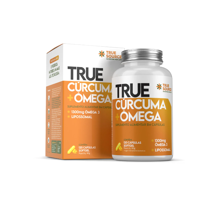 CÚRCUMA + ÔMEGA (120 CAPS) - TRUE SOURCE