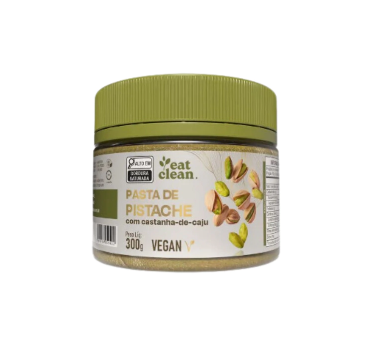 PASTA DE PISTACHE COM CASTANHA DE CAJU (300G) - EAT CLEAN
