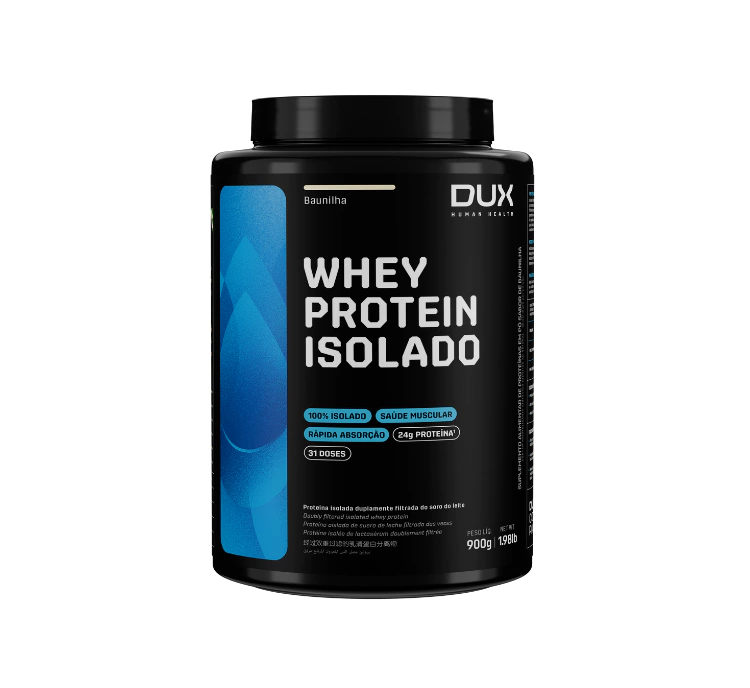 WHEY PROTEIN ISOLADO (900G) - DUX NUTRITION
