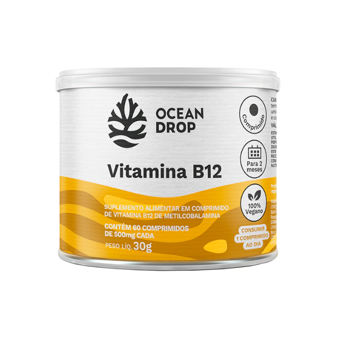 VITAMINA B12 (60 TABLETS 500MG) - OCEAN DROP