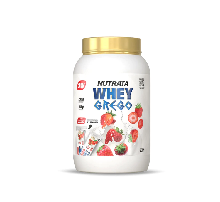 WHEY GREGO MORANGO COM CHANTILY (900G) - NUTRATA