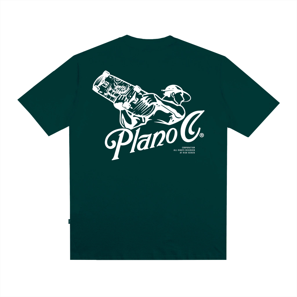 Camiseta Plano C Skate Attack - Verde