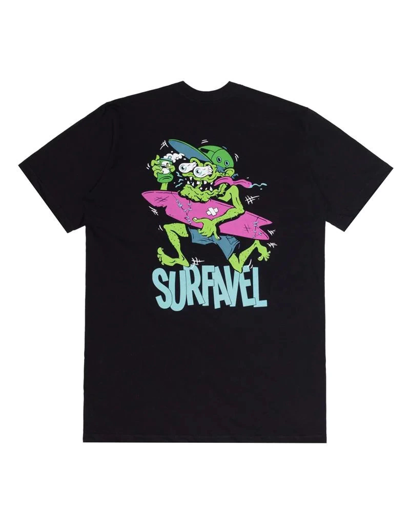 Camiseta Surfavel Punk Surfer - Preta
