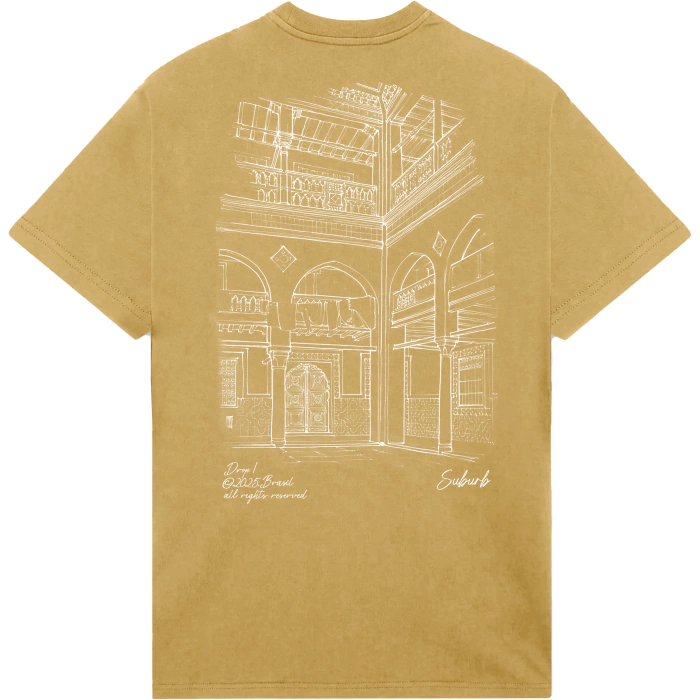 Camiseta Suburb Architecture - Bege