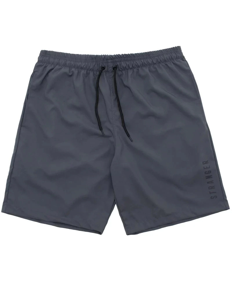 Shorts Stranger Vertical Logotypes - Cinza