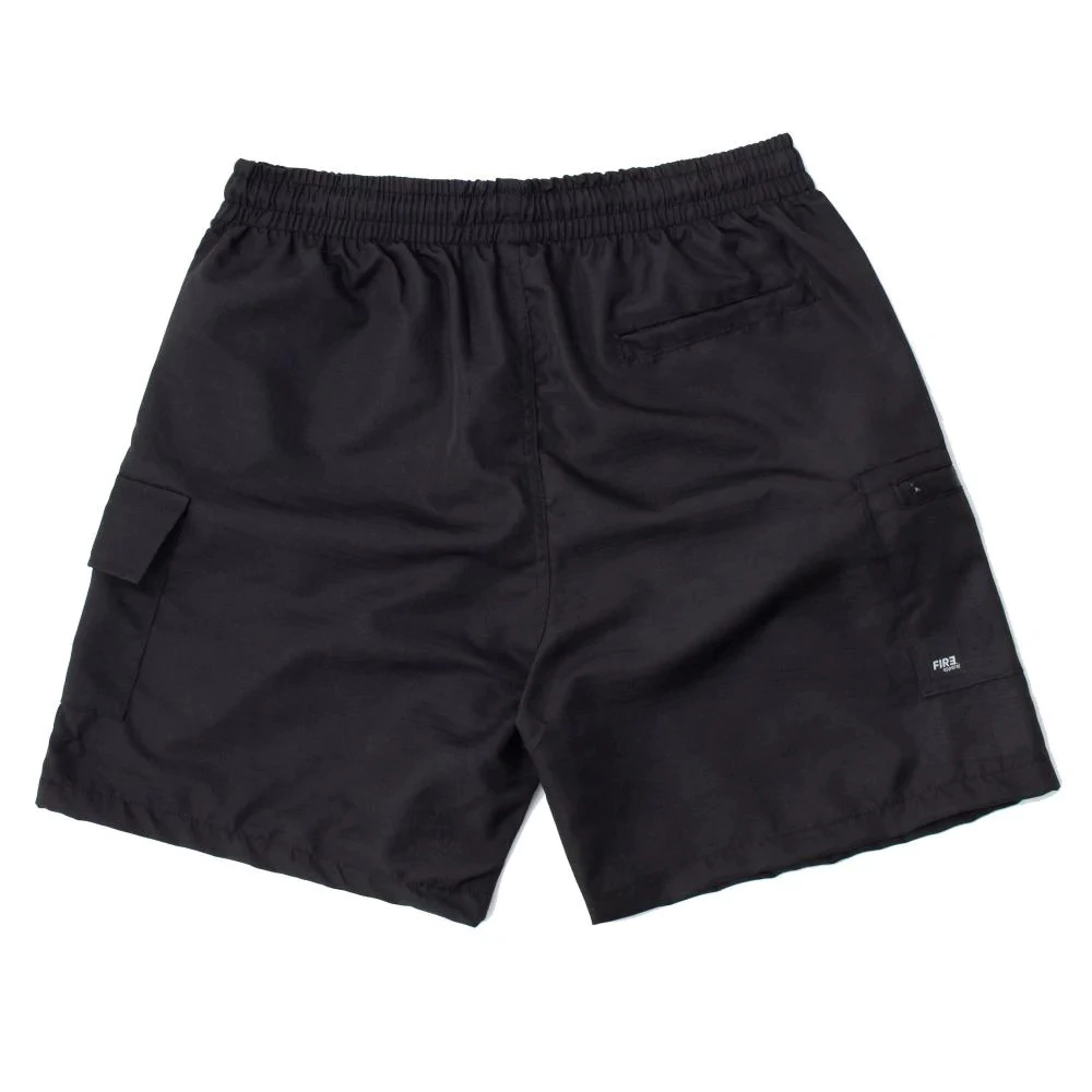 Shorts Fire Rip Stop Bolso Zíper Apparel Design - Preto