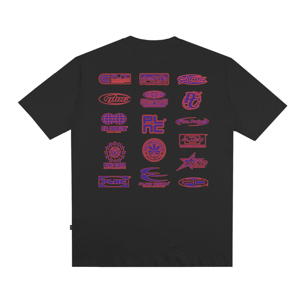 Camiseta Plano C Logos - Preto