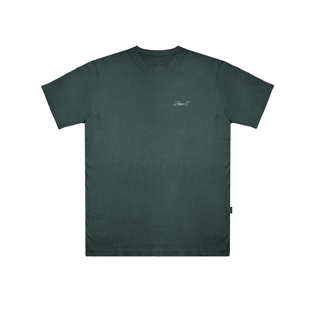 Camiseta Plano C Estonada com Bordado - Verde