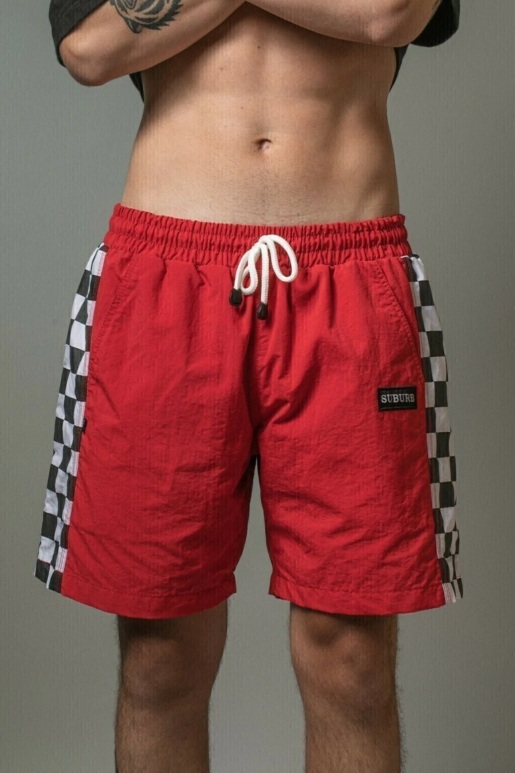 Short Suburb Flag - Vermelho