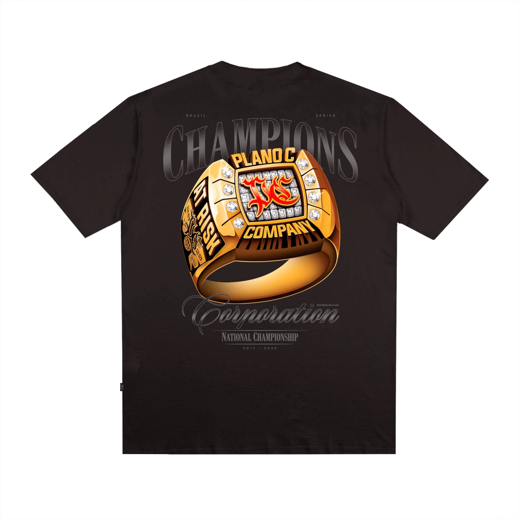 Camiseta Plano C Champions Ring - Marrom