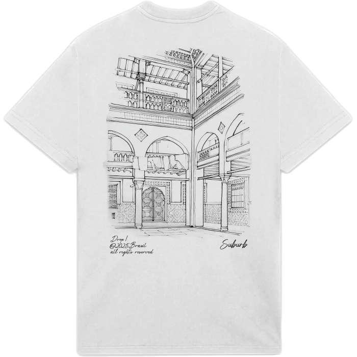 Camiseta Suburb Architecture - Off White