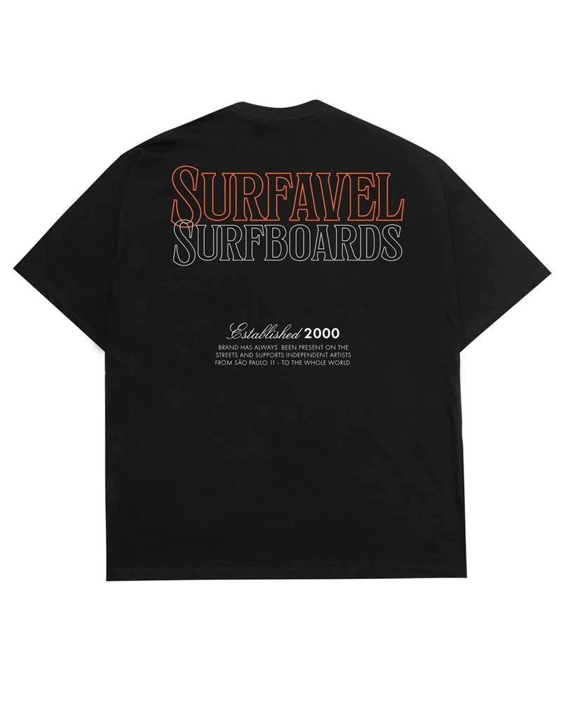 Camiseta Surfavel Oversized Independent Artist - Preta