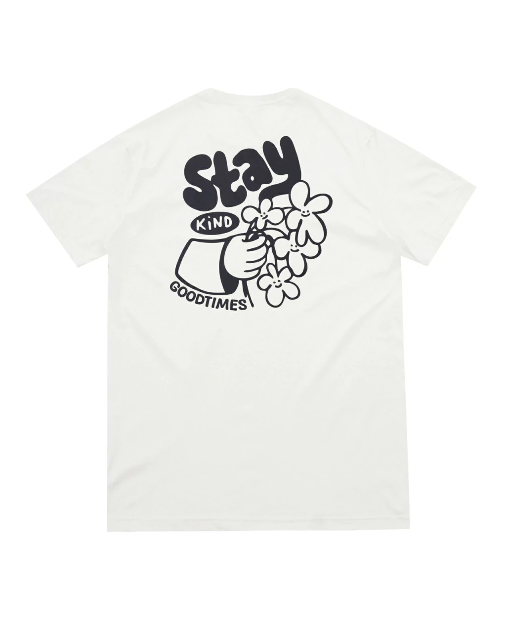Camiseta Good Times Stay Kind - Branca
