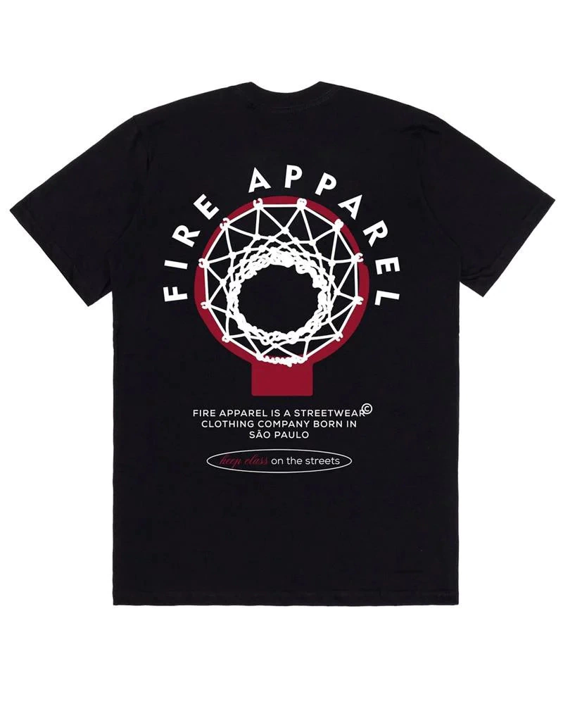 Camiseta Fire Keep Class On The Street - Preta