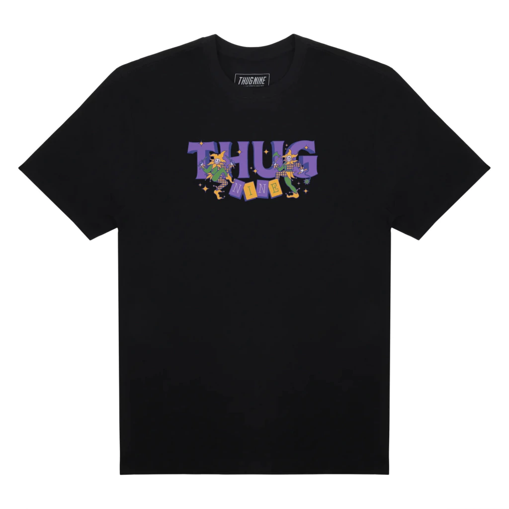 Camiseta Thug Nine Little Jokers - Preta