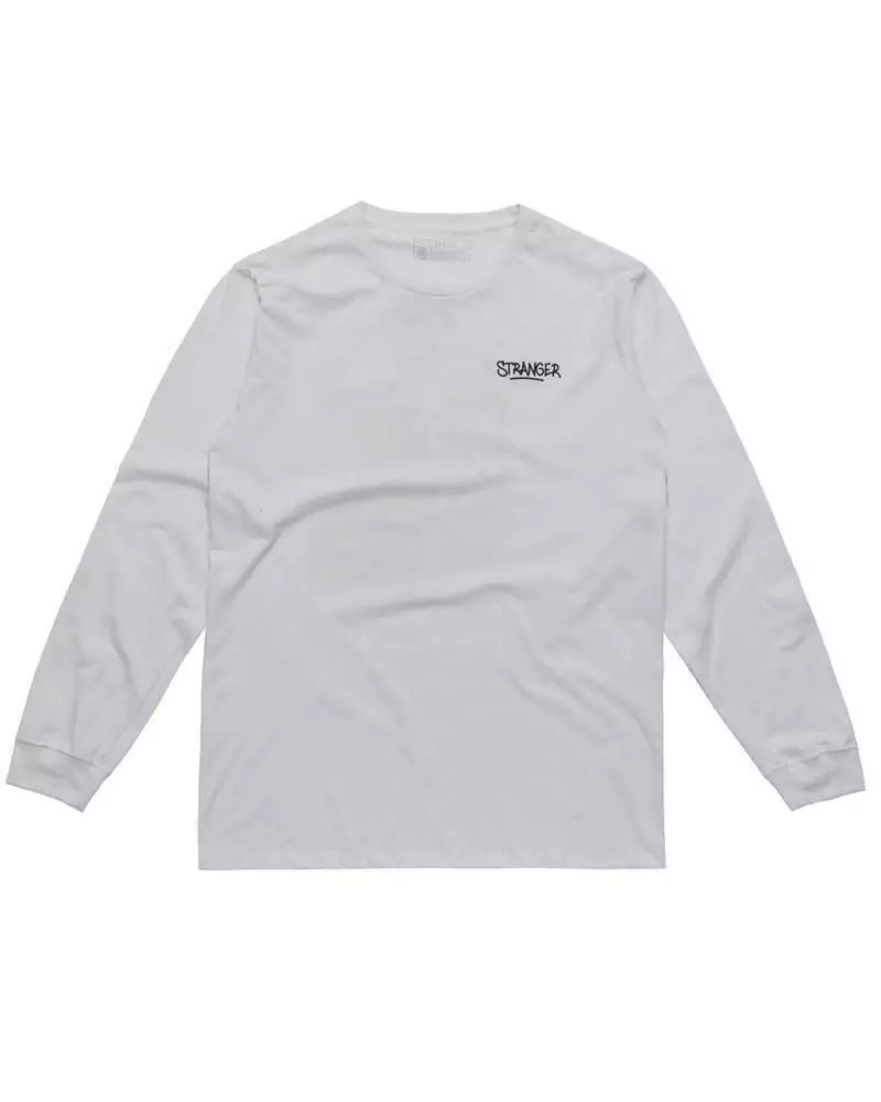 Camiseta Stranger Manga Longa Little Driving Smoke - Branca