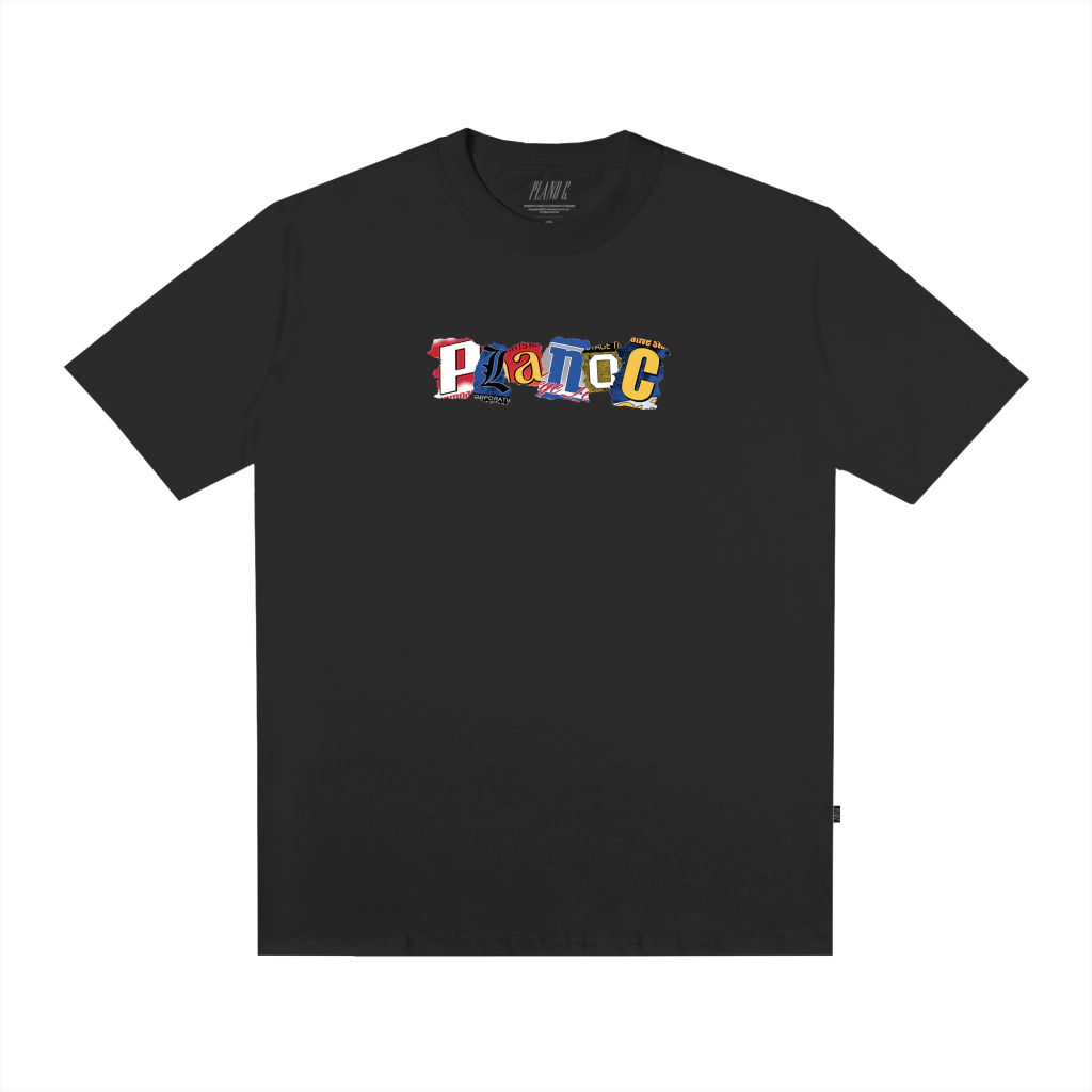 Camiseta Plano C Collage - Preta