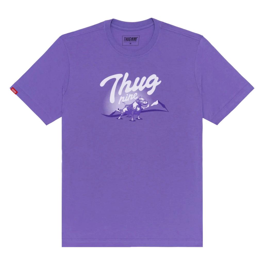 Camiseta Thug Nine Cream - Lilás