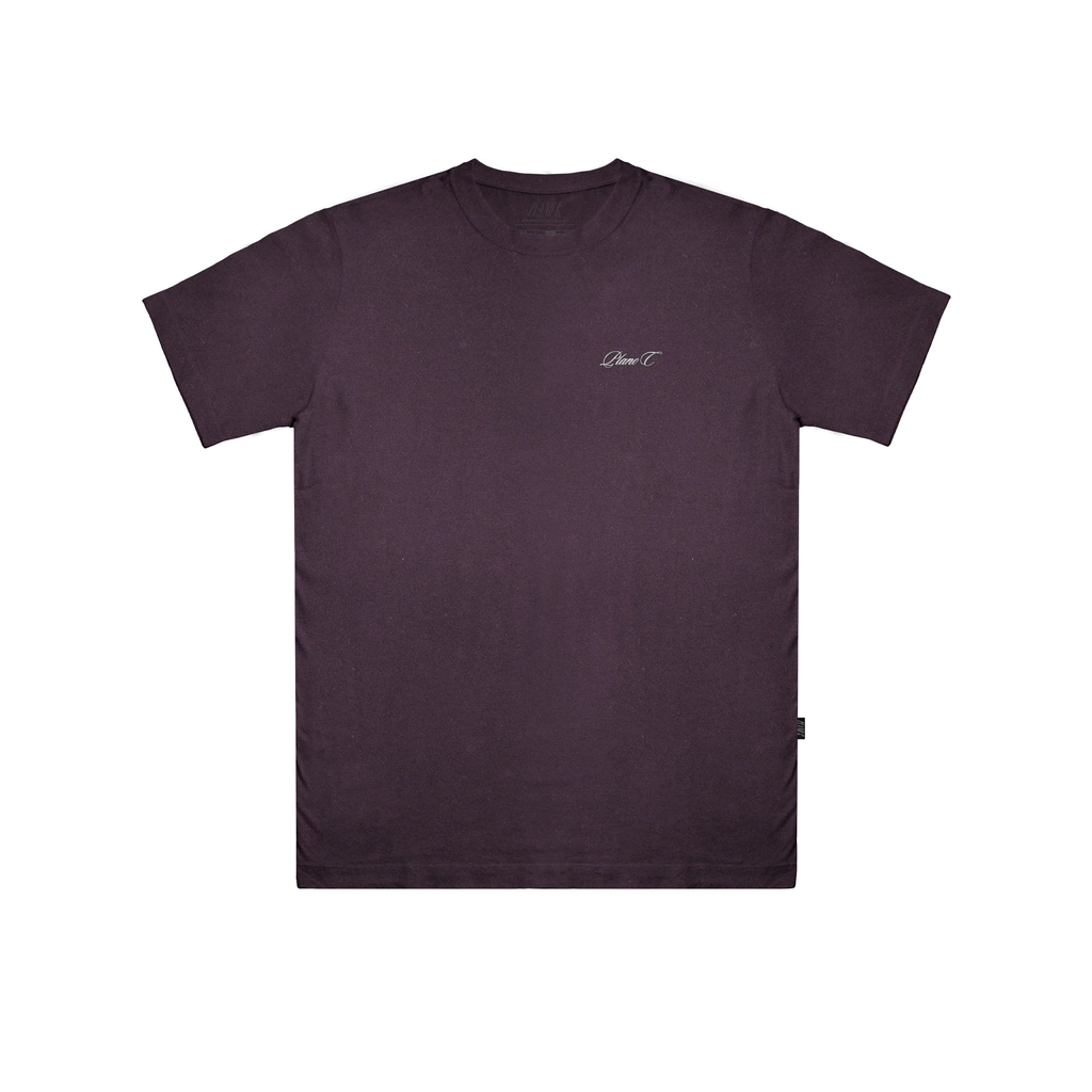 Camiseta Plano C Estonada com Bordado - Vinho