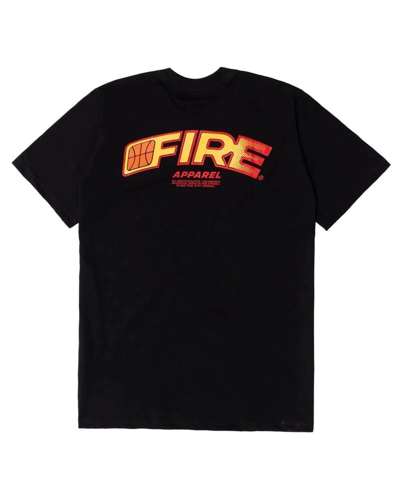 Camiseta Fire Retro Baska - Preta