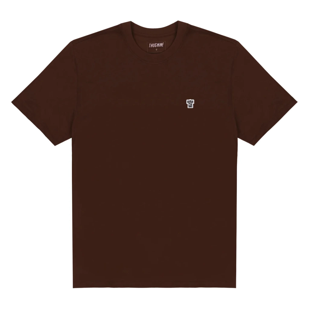 Camiseta Thug Nine Basic T9 Patch - Marrom