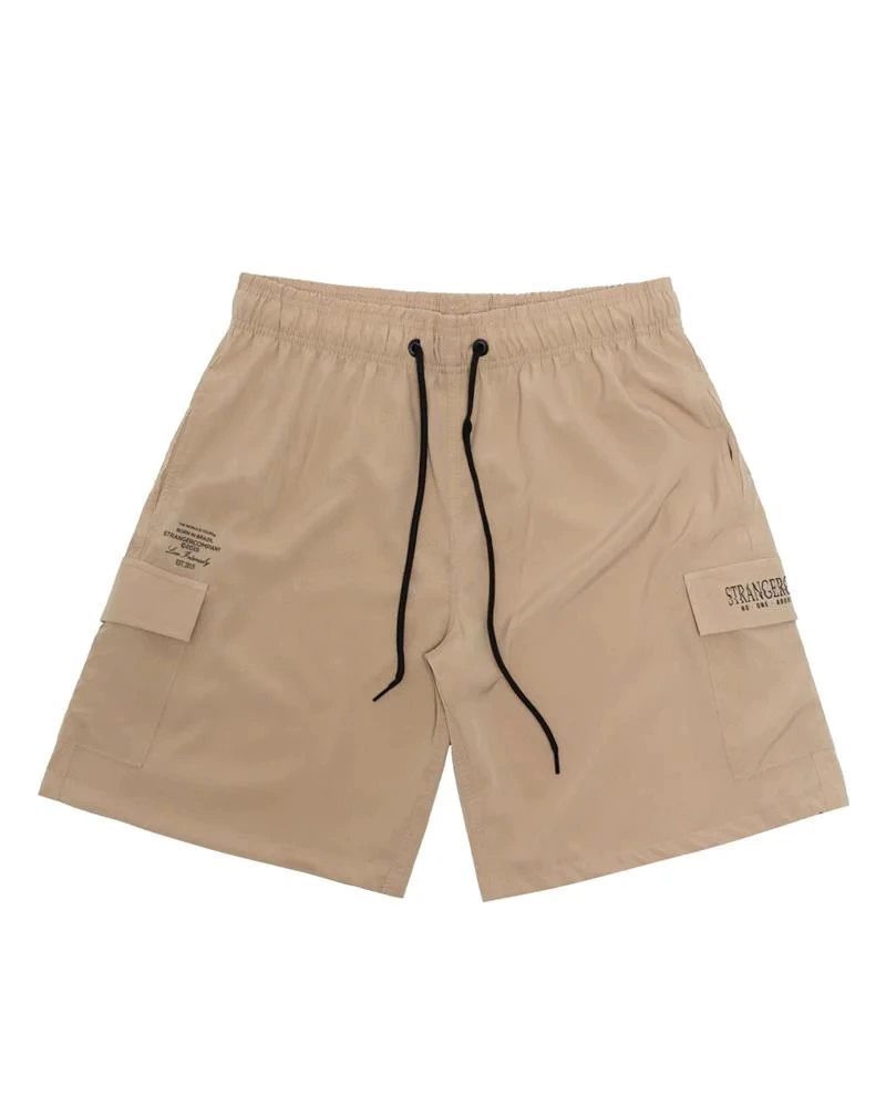 Shorts Cargo Tactel Stranger Live Intensely - Bege