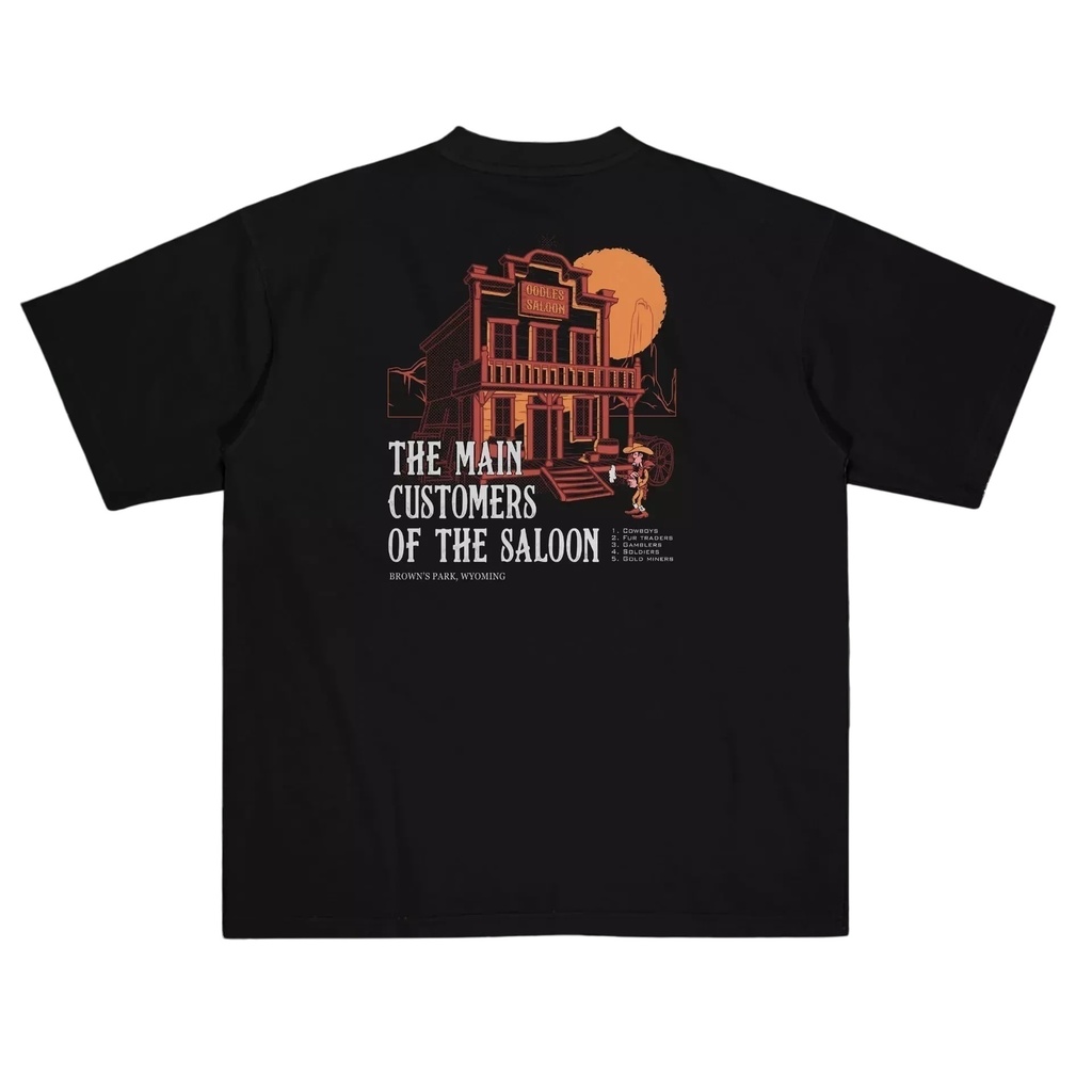 Camiseta Oodles Saloon - Preta