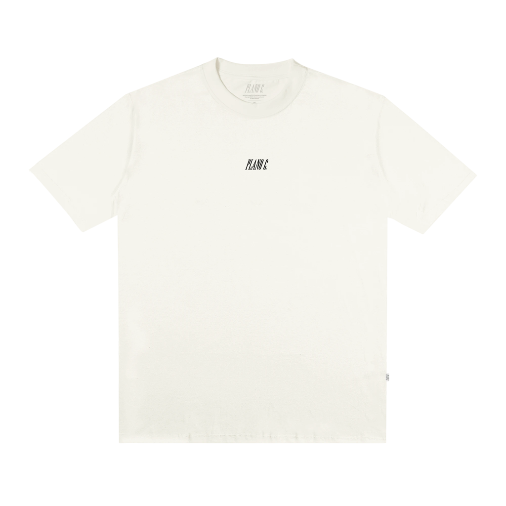 Camiseta Plano C Logo - Off White