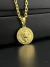 Corrente Cartier Cadeado Fecho Canhão (3,5mm) + Pingente Leão Tribo de Judá - Banho Ouro 18k - comprar online