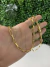 Corrente Tijolinho Fecho Trava Dupla (4mm) - Banho Ouro 18k - comprar online