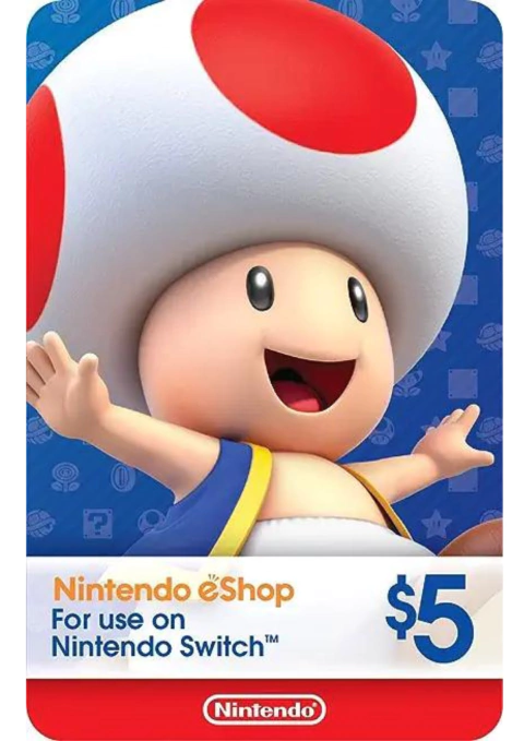 $5 Nintendo eShop Gift Card USA [Digital Code]