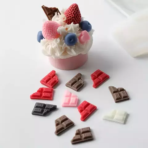 Molde silicona chocolatina en pedacitos