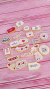 Mini toppers amor x 22 unidades