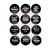 Stickers redondos frases amor x 12 unidades - My Lovely