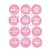 Stickers redondos frases amor x 12 unidades en internet