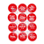 Stickers redondos frases amor x 12 unidades - tienda online