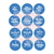 Stickers redondos frases amor x 12 unidades - comprar online