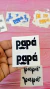 Stickers dobles mini papá x 12 unidades - comprar online