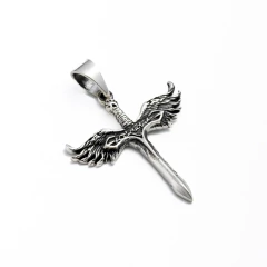 Pingente Espada São Miguel Arcanjo, Prata 925 - comprar online