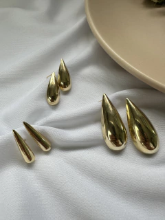 Gota Lisa Pequena Dourado - Permita-se Acessórios