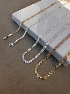 Pulseira Lacraia 3mm Dourado/Prata na internet